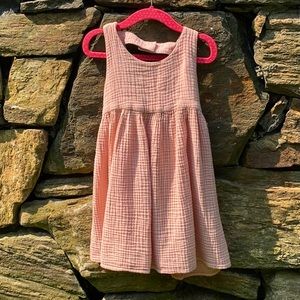 Alice & Ames pink cotton gauze dress